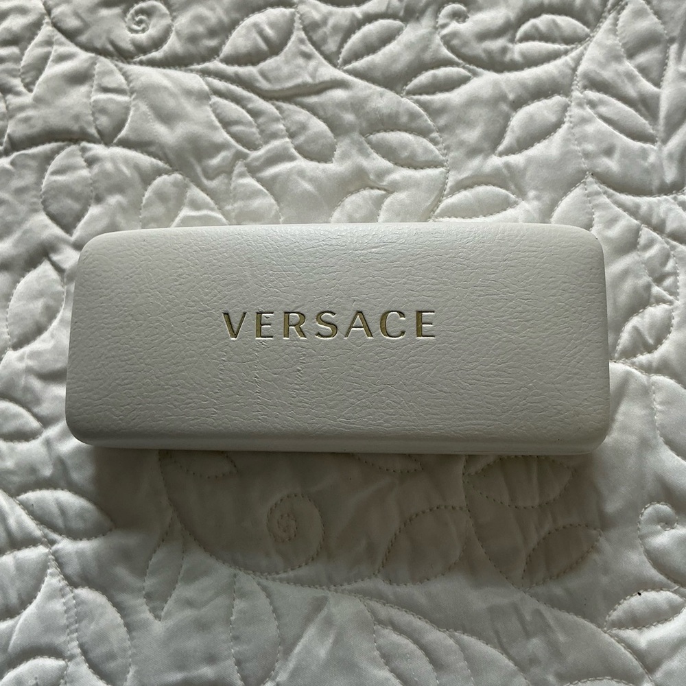 Versace White Eyewear Case